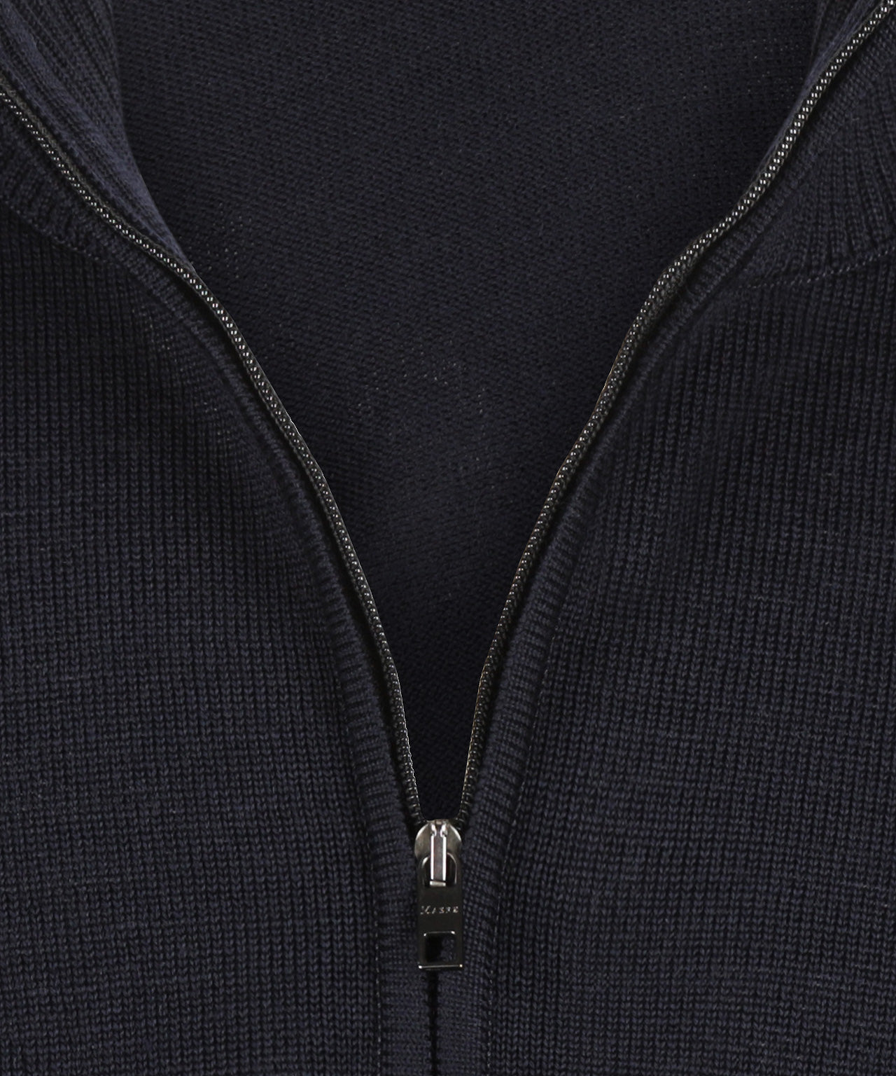 Maerz Pullover mit halbem Reißverschluss | Marine