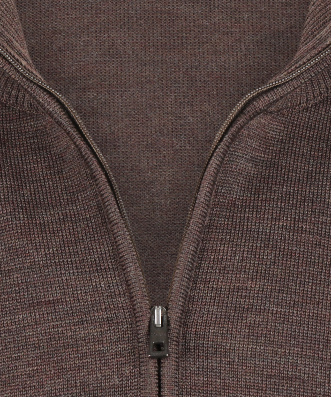 Maerz Pullover mit halbem Reißverschluss | Braun
