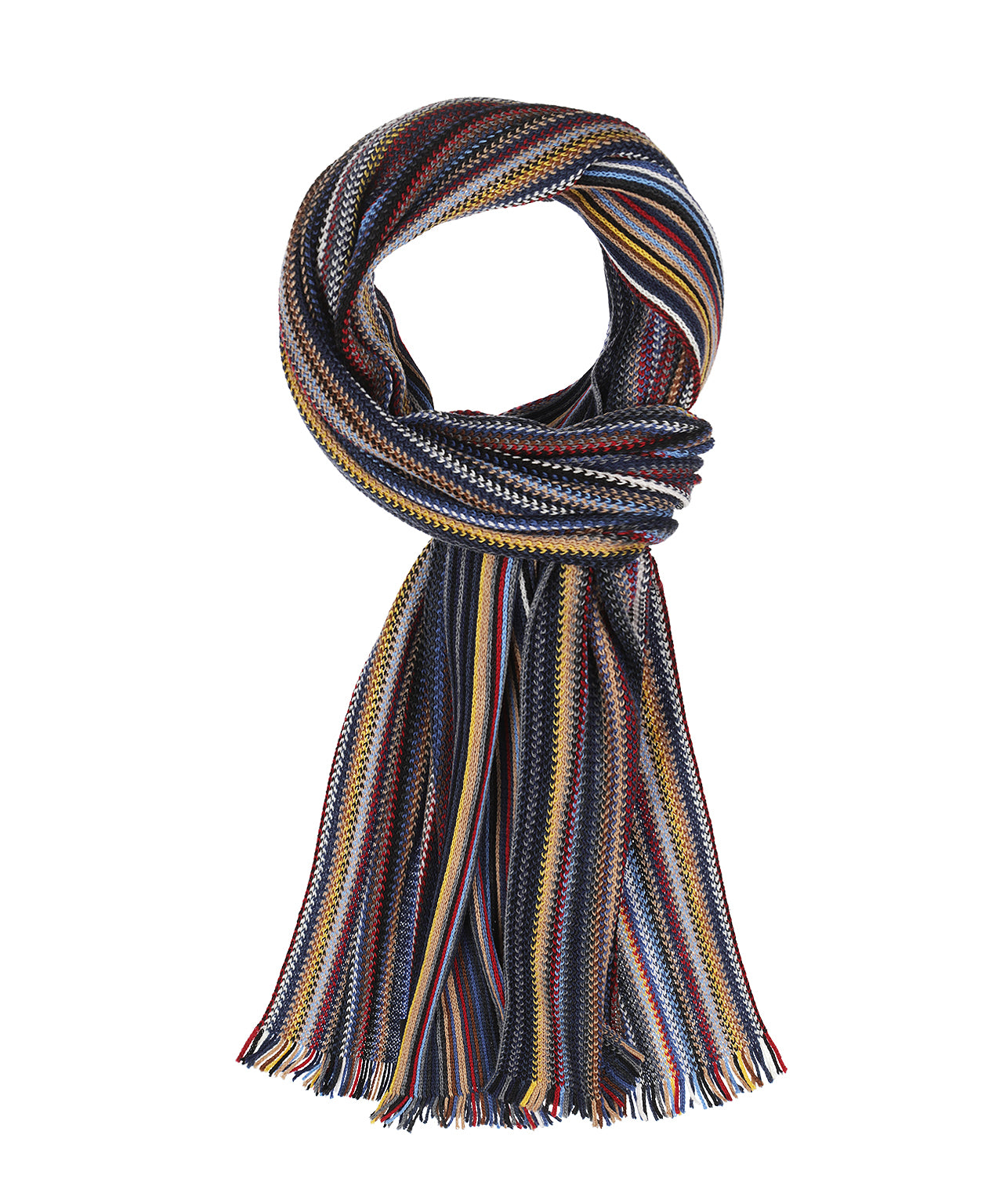 Gestrickter Schal 40 x 180 | Blau