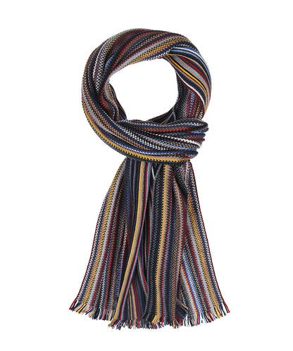 Gestrickter Schal 40 x 180 | Blau