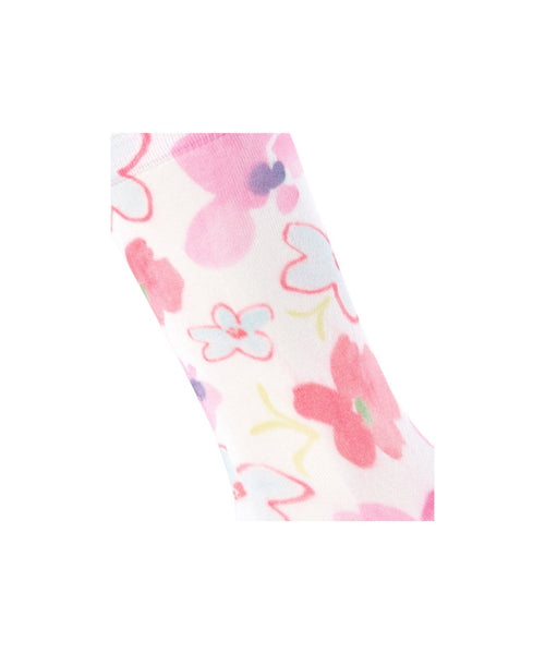 Burlington Sock Garden Bloom | White