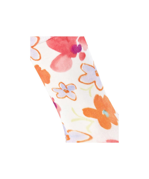 Burlington Sock Garden Bloom | White