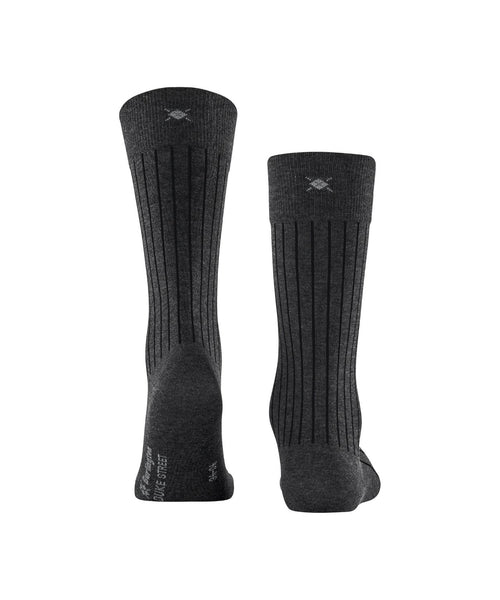 Burlington Sock Duke Street | Anthracite Mel. 