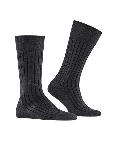 Burlington Sock Duke Street | Anthracite Mel. 