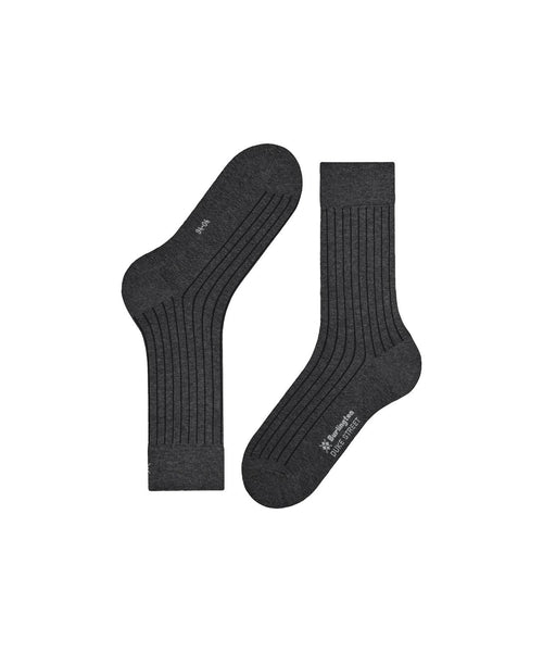 Burlington Sock Duke Street | Anthracite Mel. 