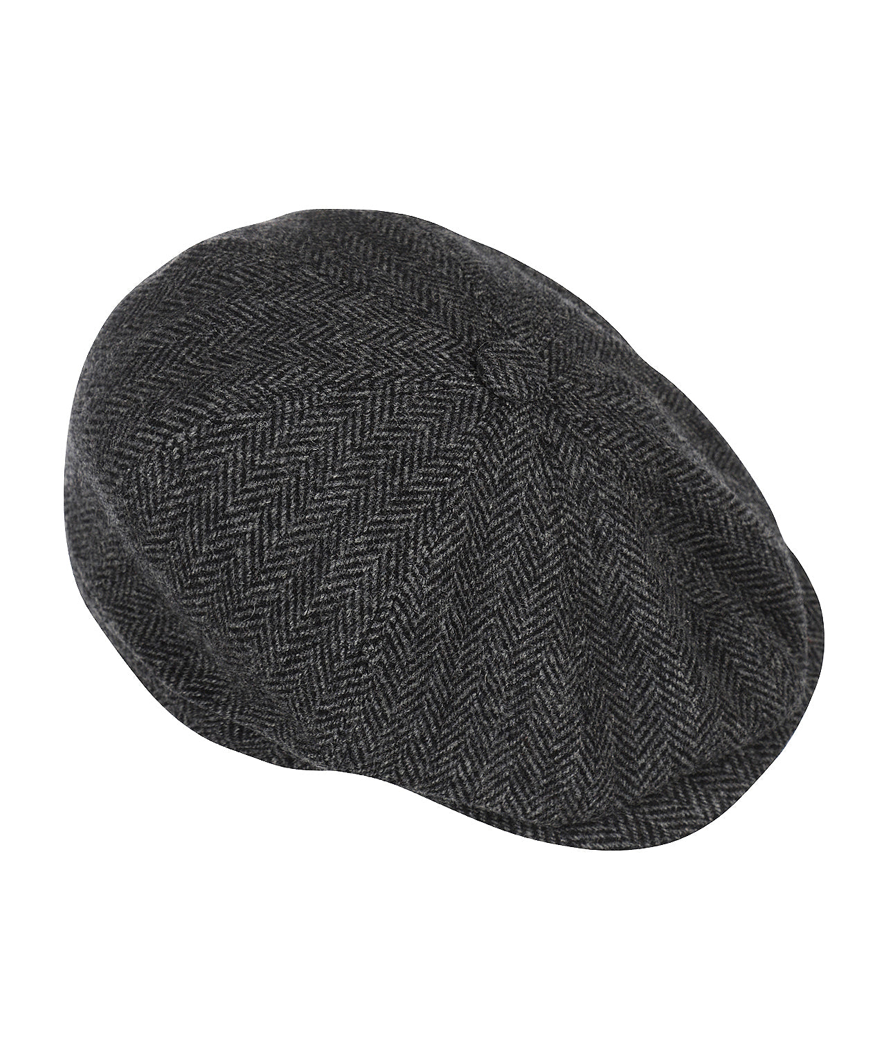 Christy Newsboy Tweed Cap | Herringbone Tweed Charcoal