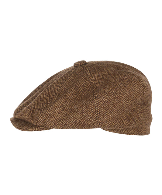 Christy Schiebermütze aus Tweed | Braun