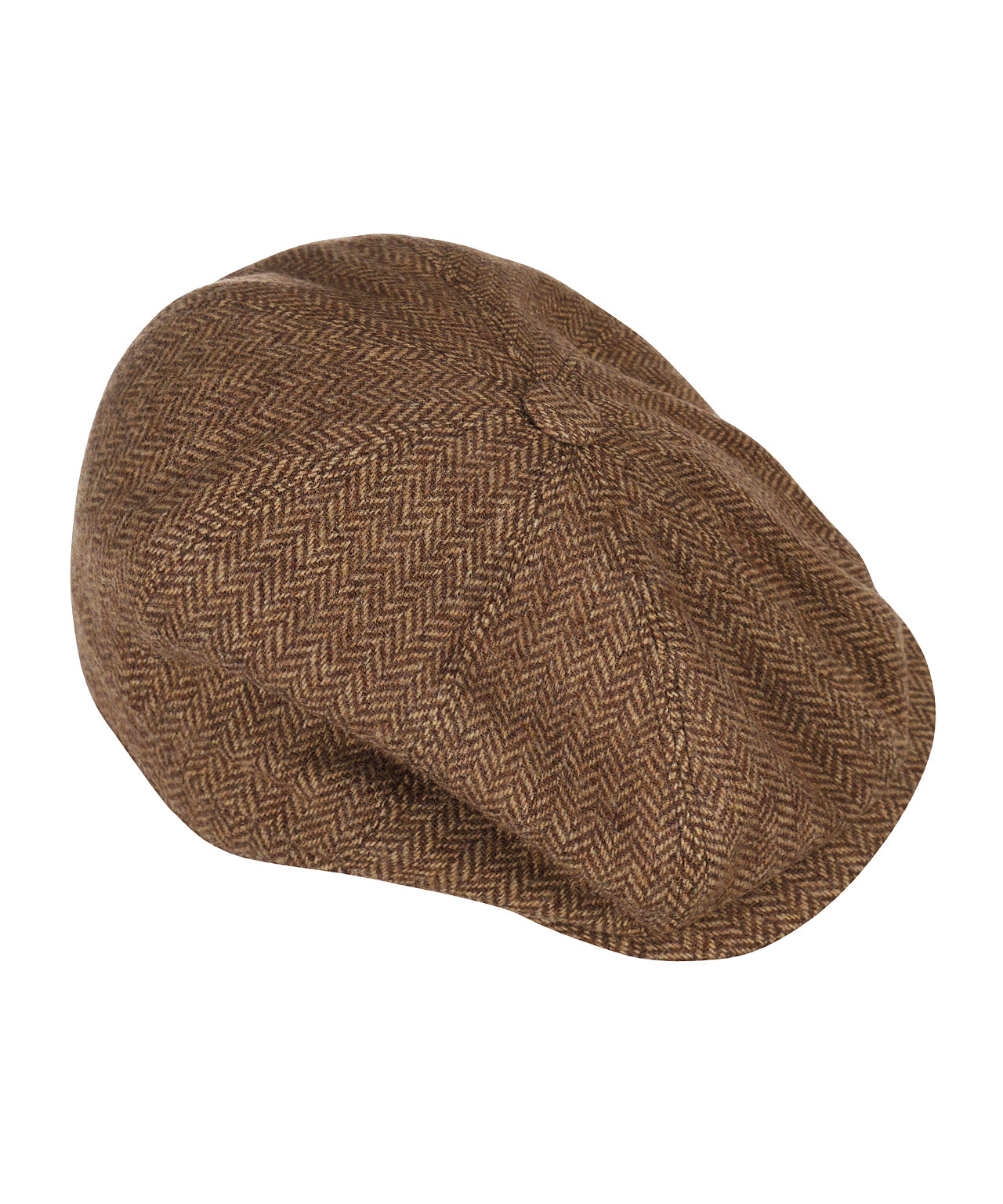 Christy Newsboy Tweed Cap | Herringbone Tweed Biscuit