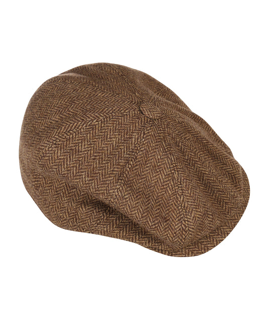 Christy Schiebermütze aus Tweed | Braun