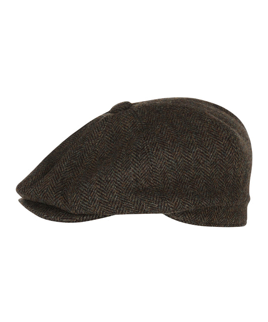 Christy Schiebermütze aus Tweed | Grün