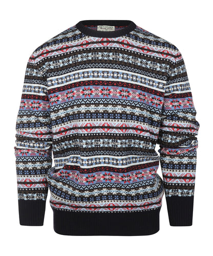 Fairisle Ronde Hals | Navy