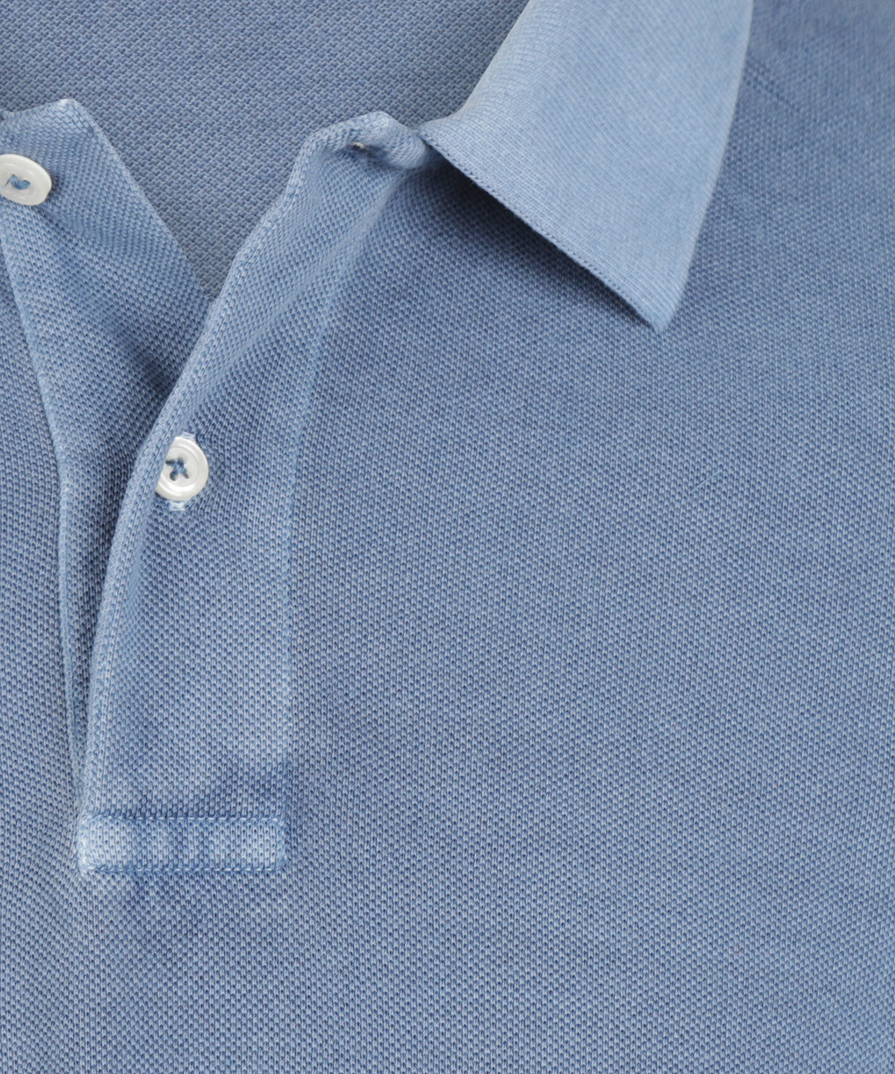 Polo Korte Mouw Garment Dyed | Grijsblauw