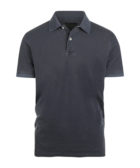 Polo Korte Mouw Garment Dyed | Navy