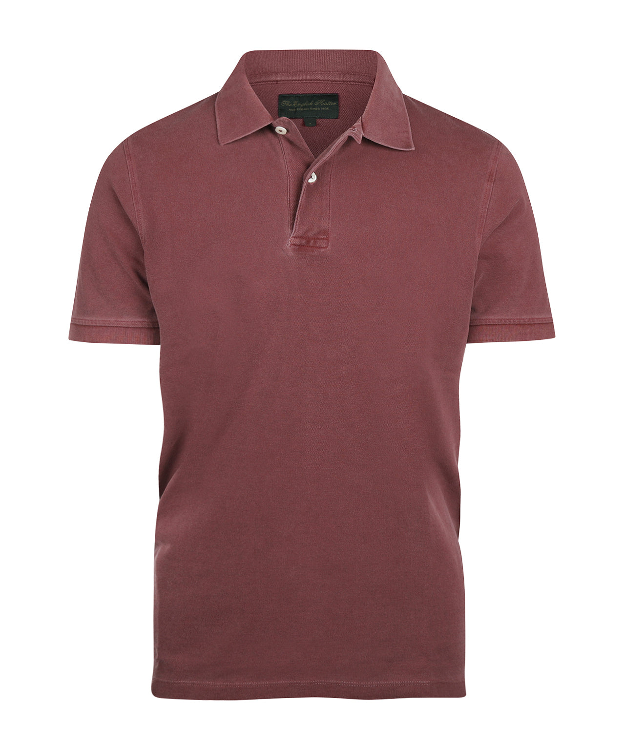 Polo Korte Mouw Garment Dyed | Bordeaux
