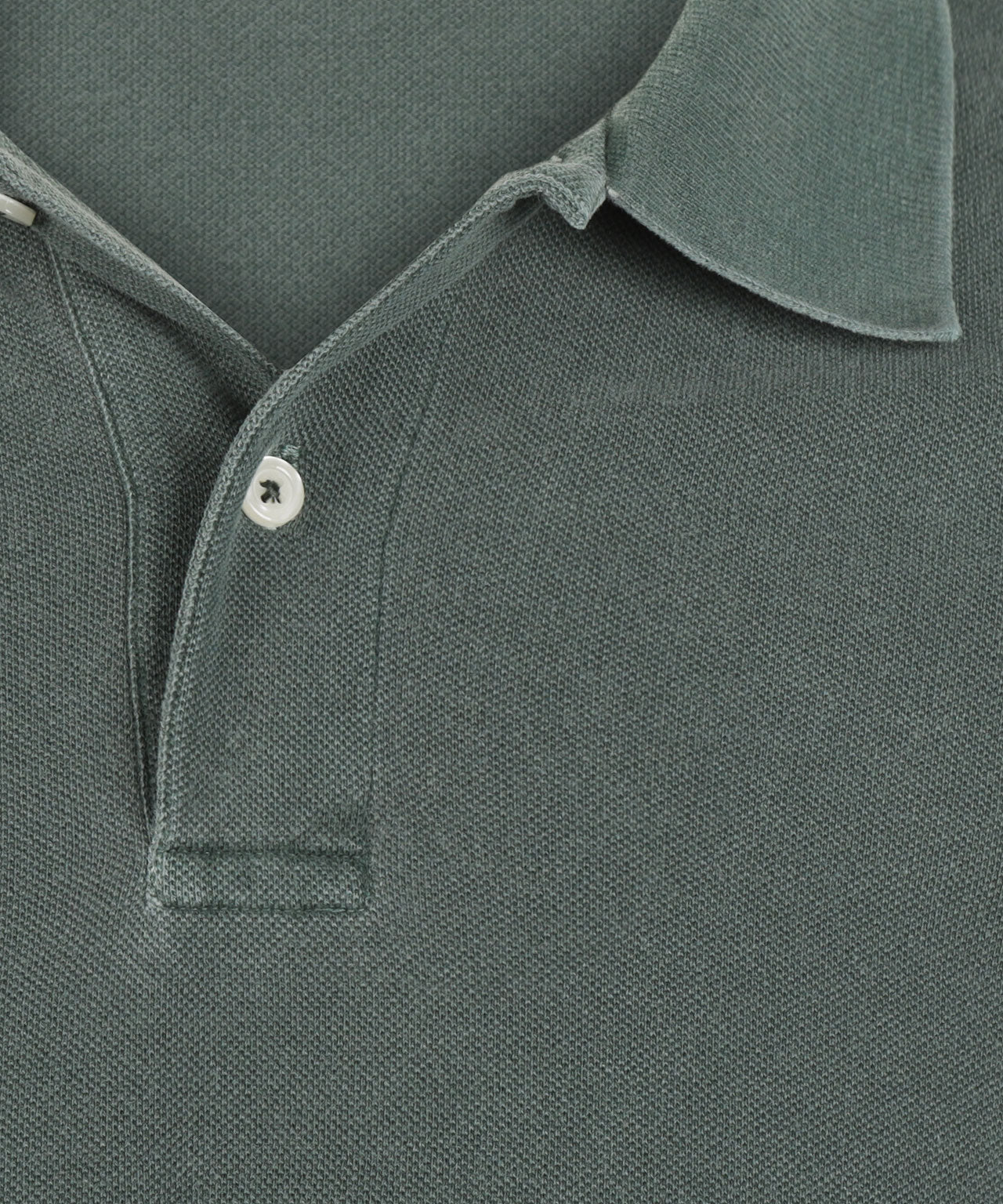 Polo Korte Mouw Garment Dyed | Donkergroen