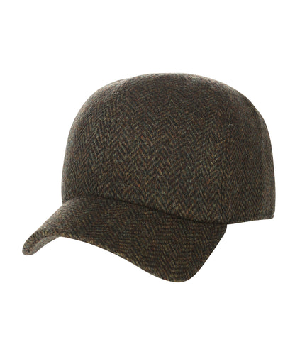 Baseball Cap Tweed | Olijfgroen