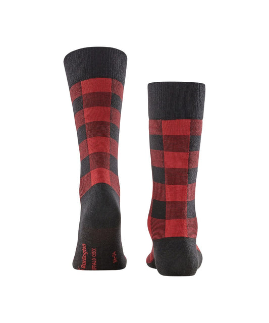 Buffalo-Check-Socken | Schwarz