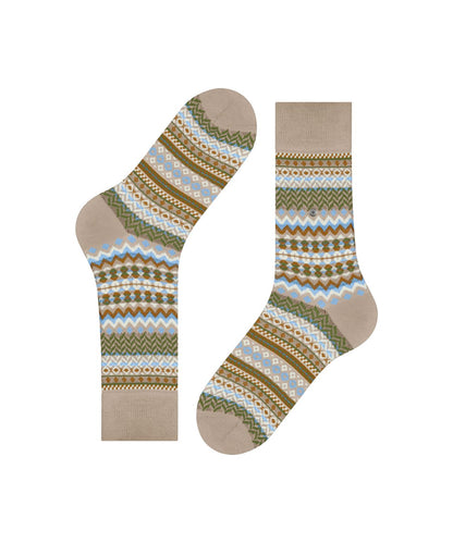 Sokken Fair Isle | Cafe Latte