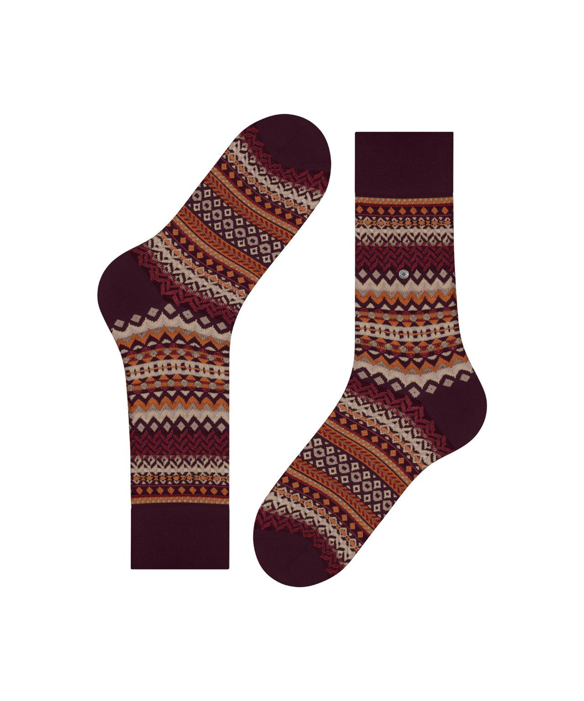 Sokken Fair Isle | Claret