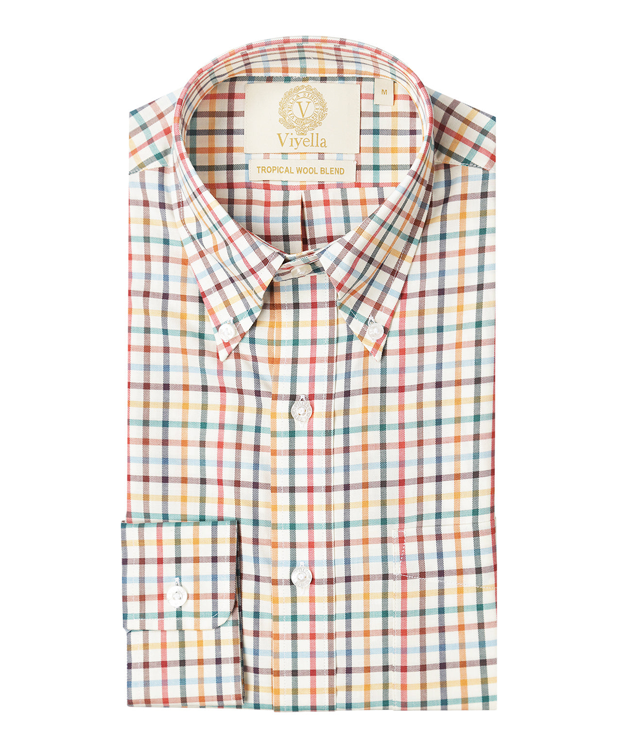 Viyella Shirt Tropical Wool Blend | Bruin