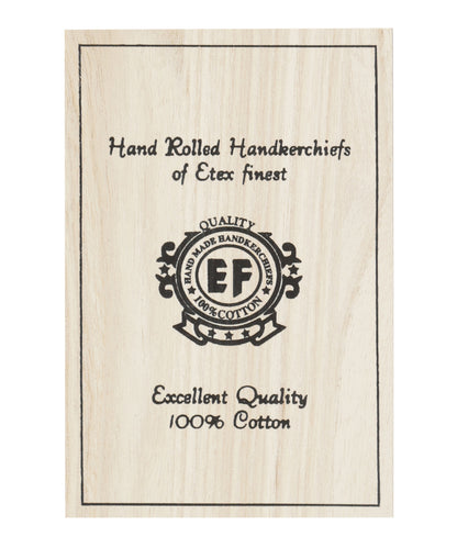 Houten Doosje Herenzakdoeken | Donkerblauw design