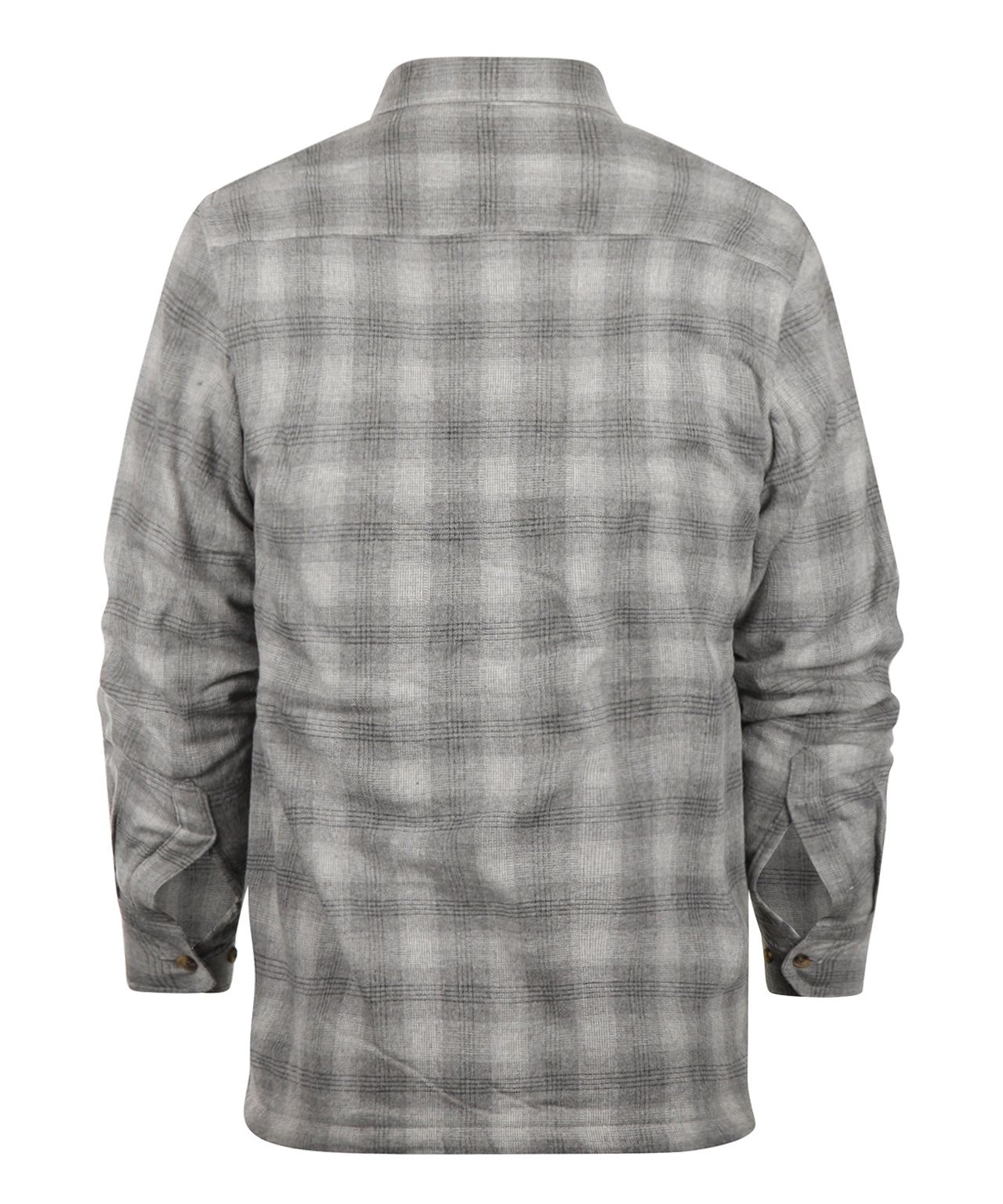 Flannel Fleece Lined Shirt | Mountain Grey Plaid
