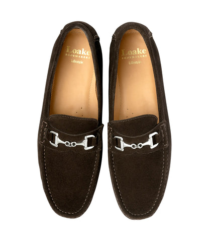 Hawthorn Suede Driver Shoe | Dark Brown Suede