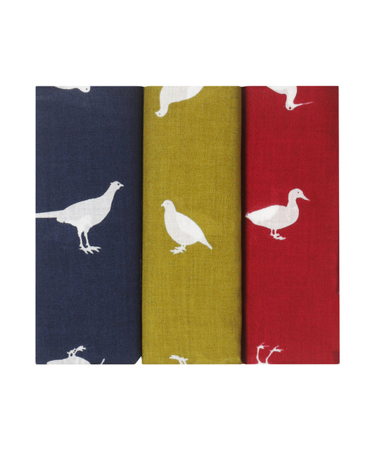 Zakdoek 3-pack | Blauw Geel Rood