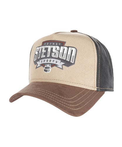 Trucker Cap Hockey Sports | Braun Beige Marine