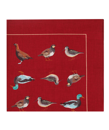 Zakdoek Birds | Rood