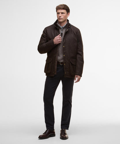 Barbour Hereford Tweed-Wolljacke | Braun