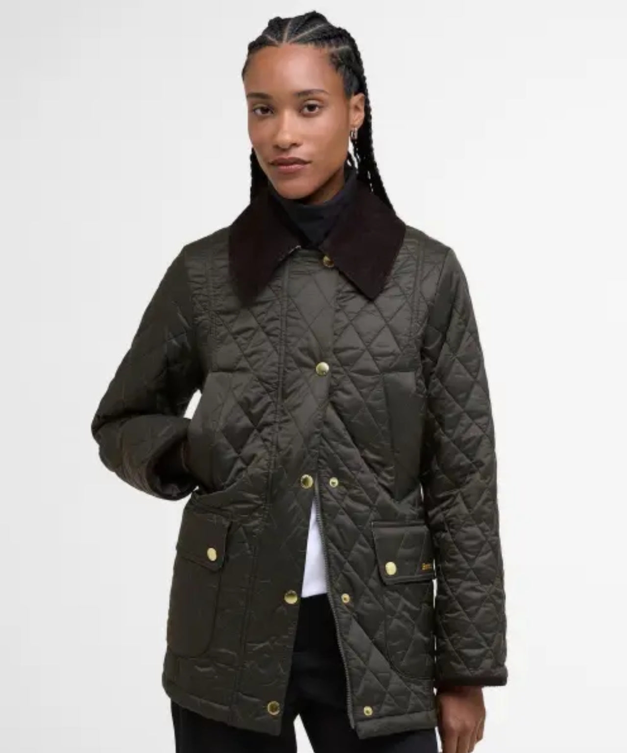 Modern Beadnell Quilted Jacket | Sage/Ancient