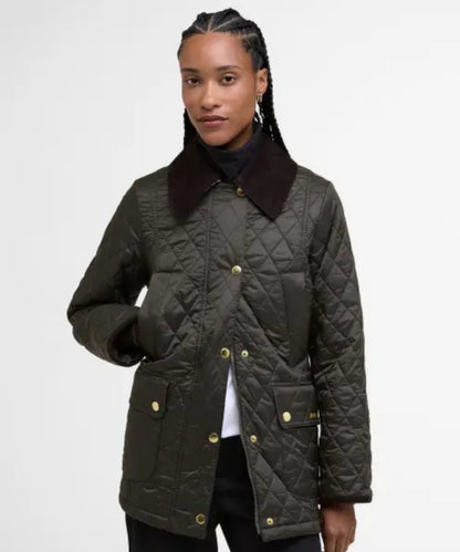 Modern Beadnell Quilted Jacket | Sage/Ancient
