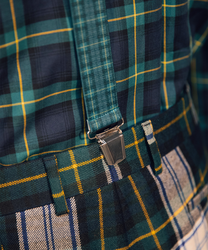 Bretels Clips 90 Years | Groen Tartan