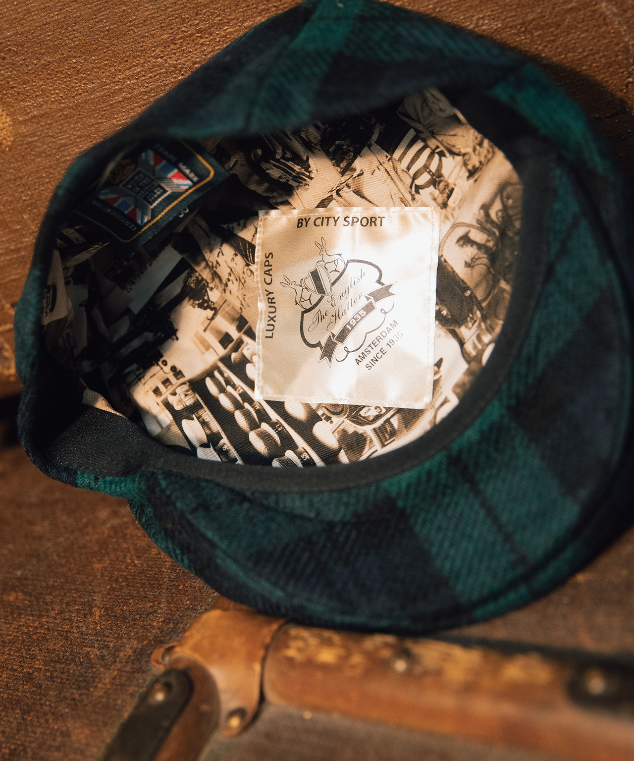 Klassieke Cap 90 Years | Groen Navy Tartan