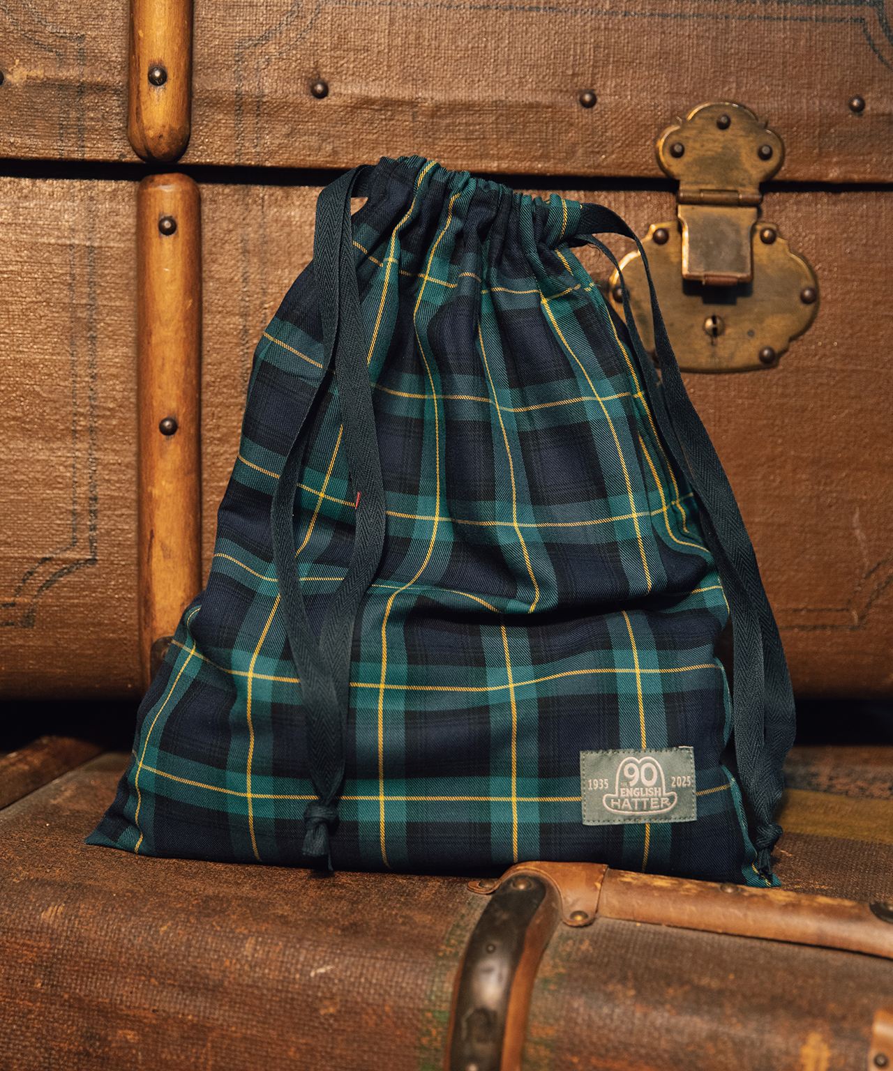 Pyjama  broek flannel 90 Years | Groen Navy Tartan