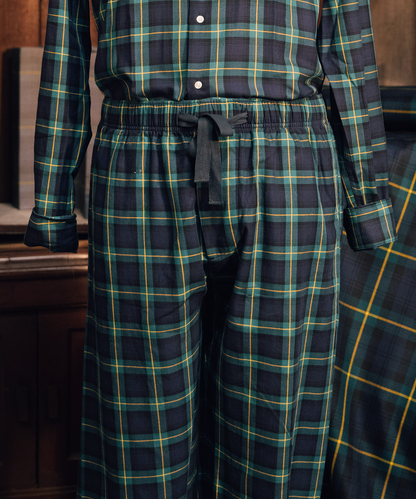 Pyjama  broek flannel 90 Years | Groen Navy Tartan