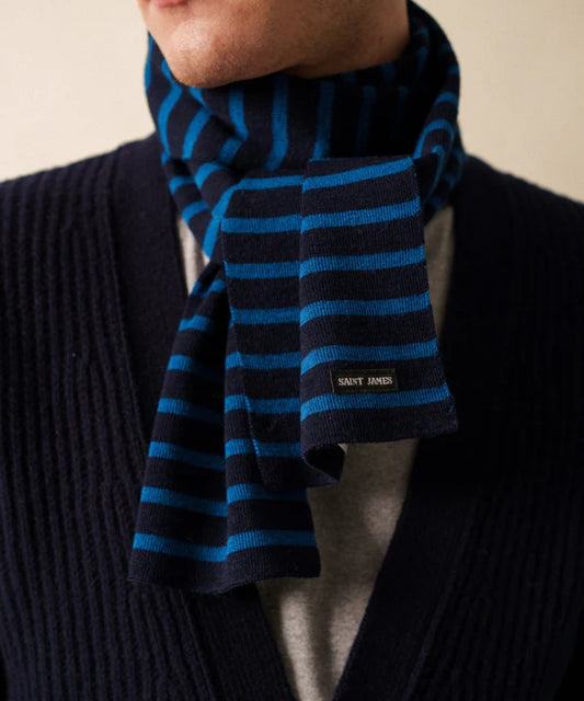 Saint James Schal aus Wolle | Blau