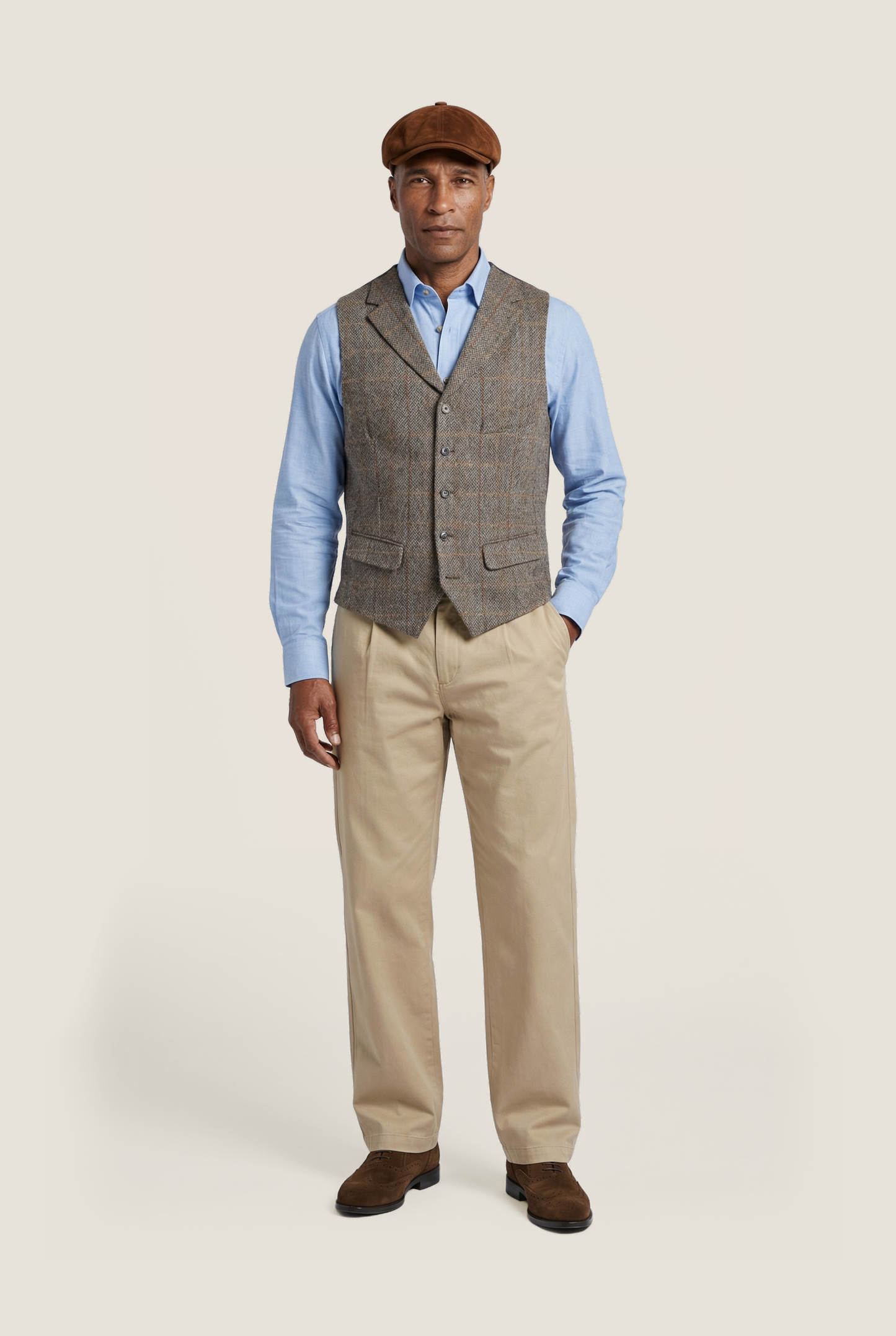 Harris Tweed Weste | Grün