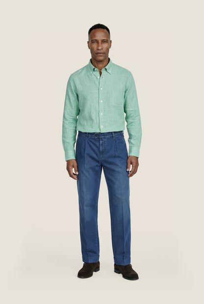 Shirt Linnen | Groen