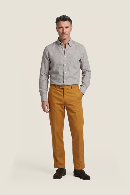 Shirt Linnen | Bruin