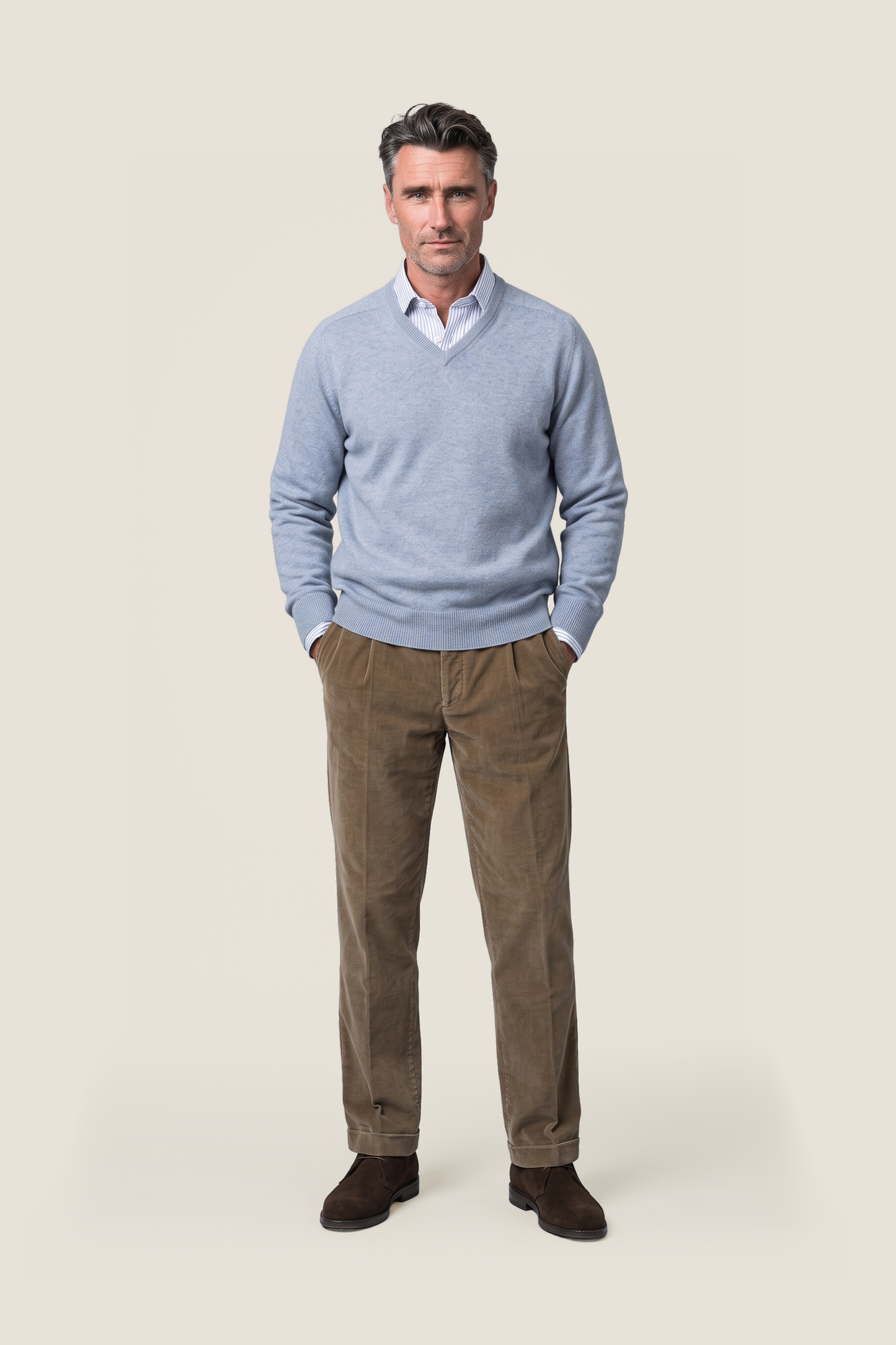 Pullover v-neck lambswool *Sale* | Waves