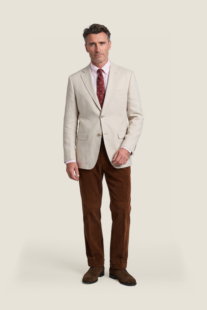 Linen blazer | Brown
