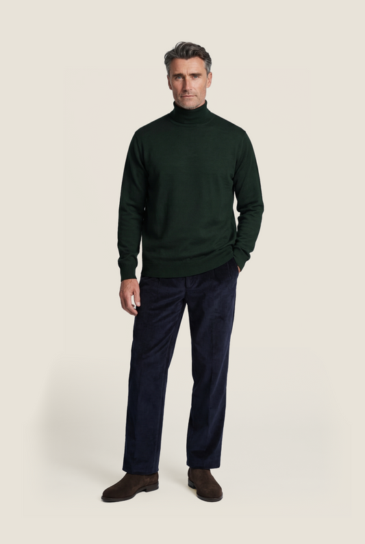 Turtleneck Merino wool | Green