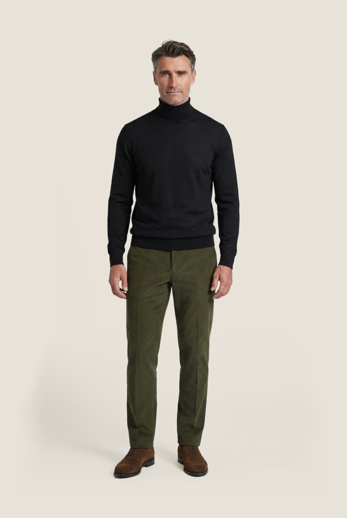 Turtleneck Merino wool | Black