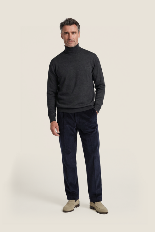 Turtleneck Merino wool | Charcoal