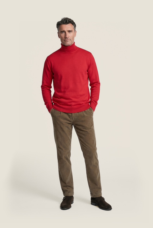 Turtleneck Merino wool | Red