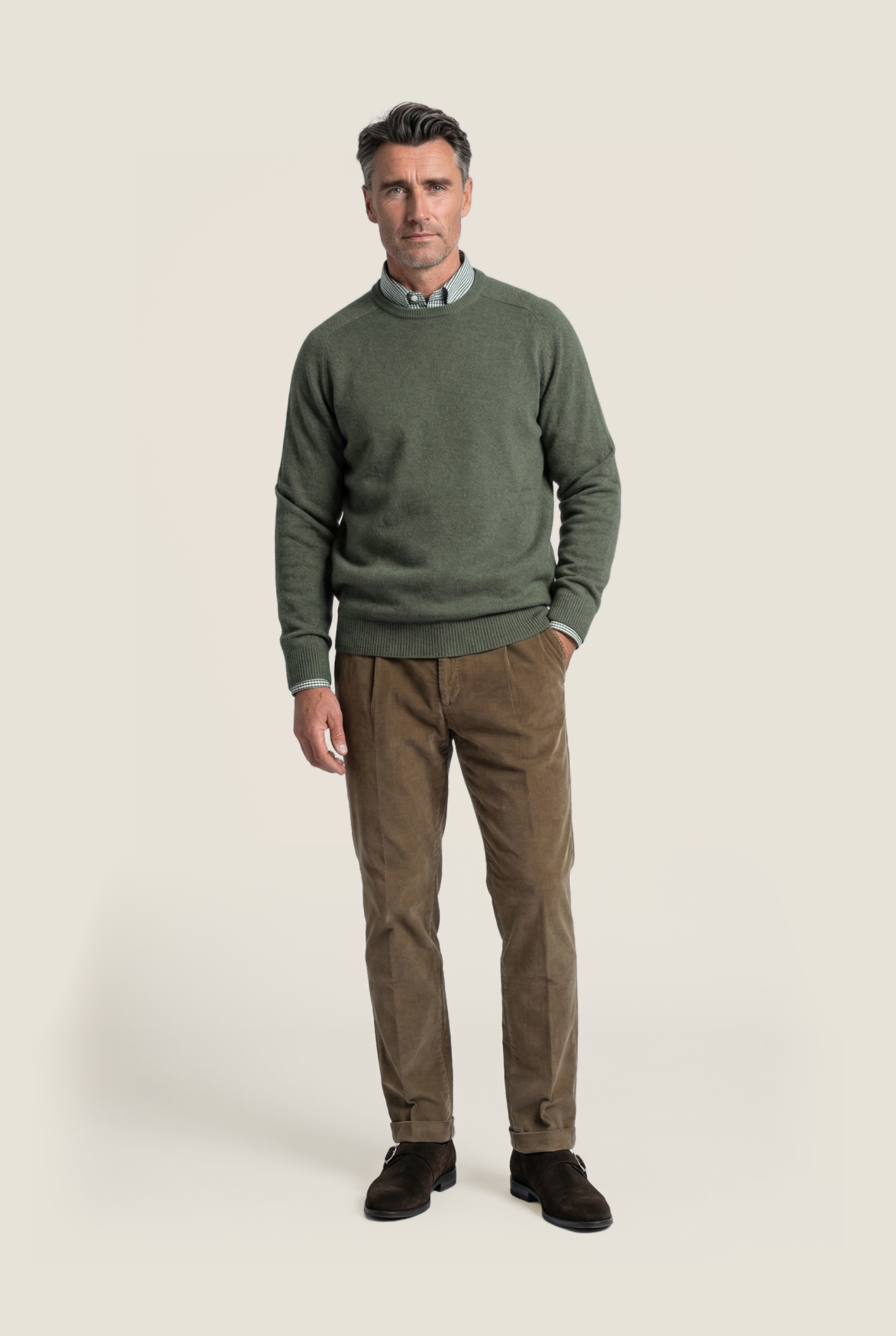 Lamswol Ronde Hals Pullover |