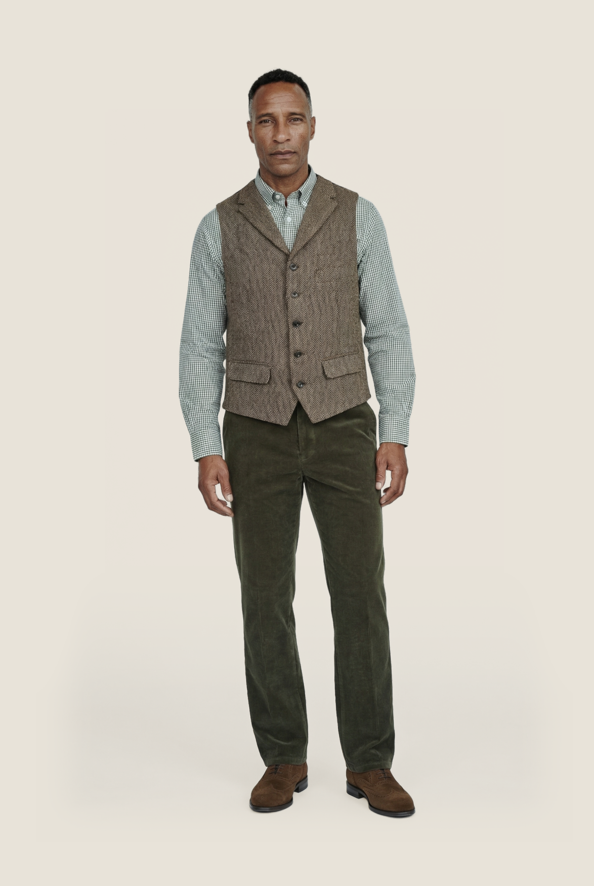 Gilet Homme Harris Tweed - Occasion Très Bon état - Taille Unique?